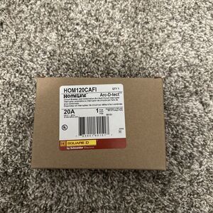 Square D HOM120CAFIC 20A Combination Arc Fault Circuit Interrupter (CAFI)